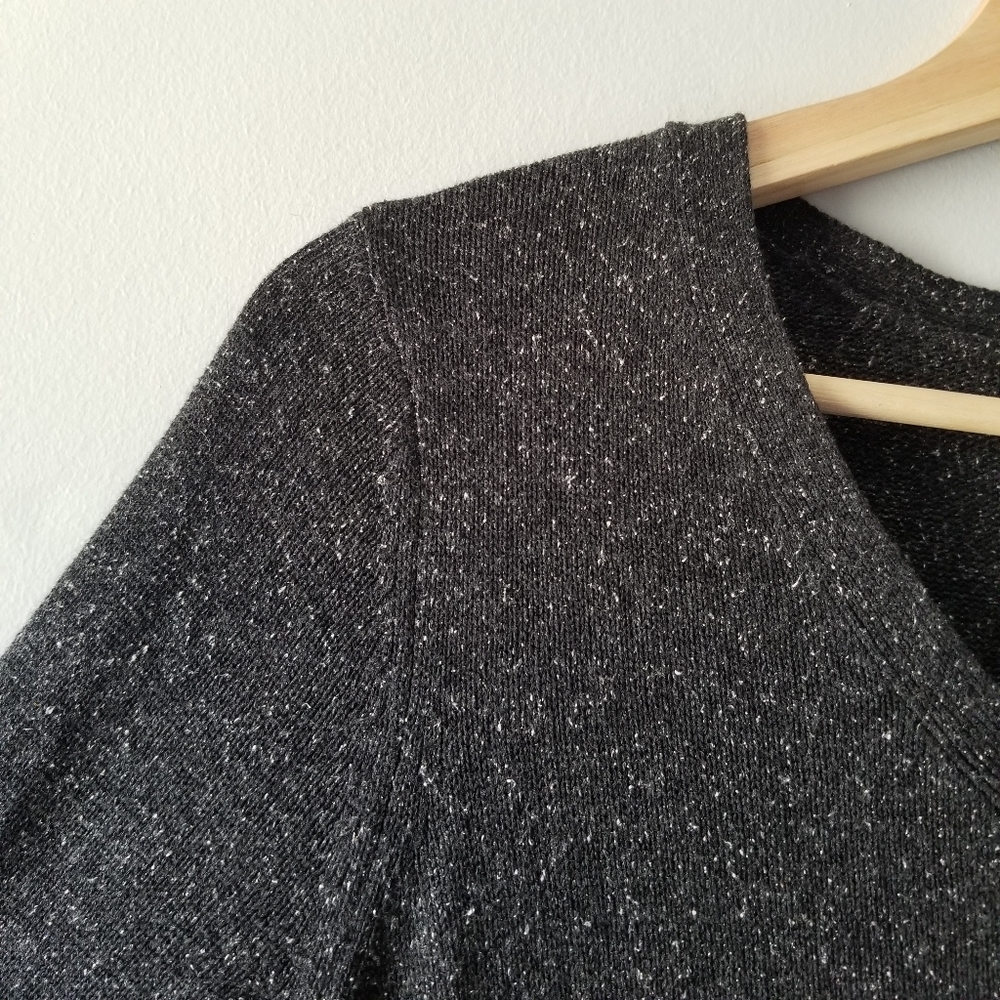 J Jill Speckled Gray Silk Cotton Sweater Dress SP - Picture 9 of 10